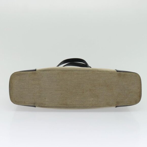 GUCCI Tote Bag Canvas Leather Gray Black Silver 002 1122 Auth bs23009 - Picture 5 of 15